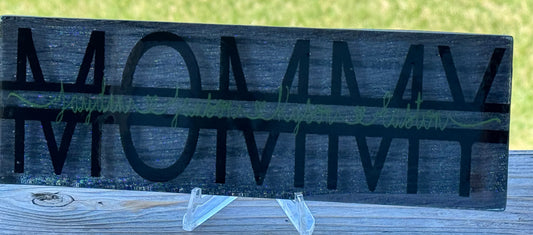 Personalized Family Name Sign | Handmade Resin Home Decor | Custom Last Name Sign