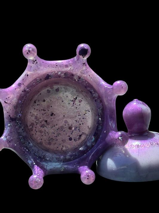Handmade Resin Crown Ring Holder | Jewelry Dish | Made to Order