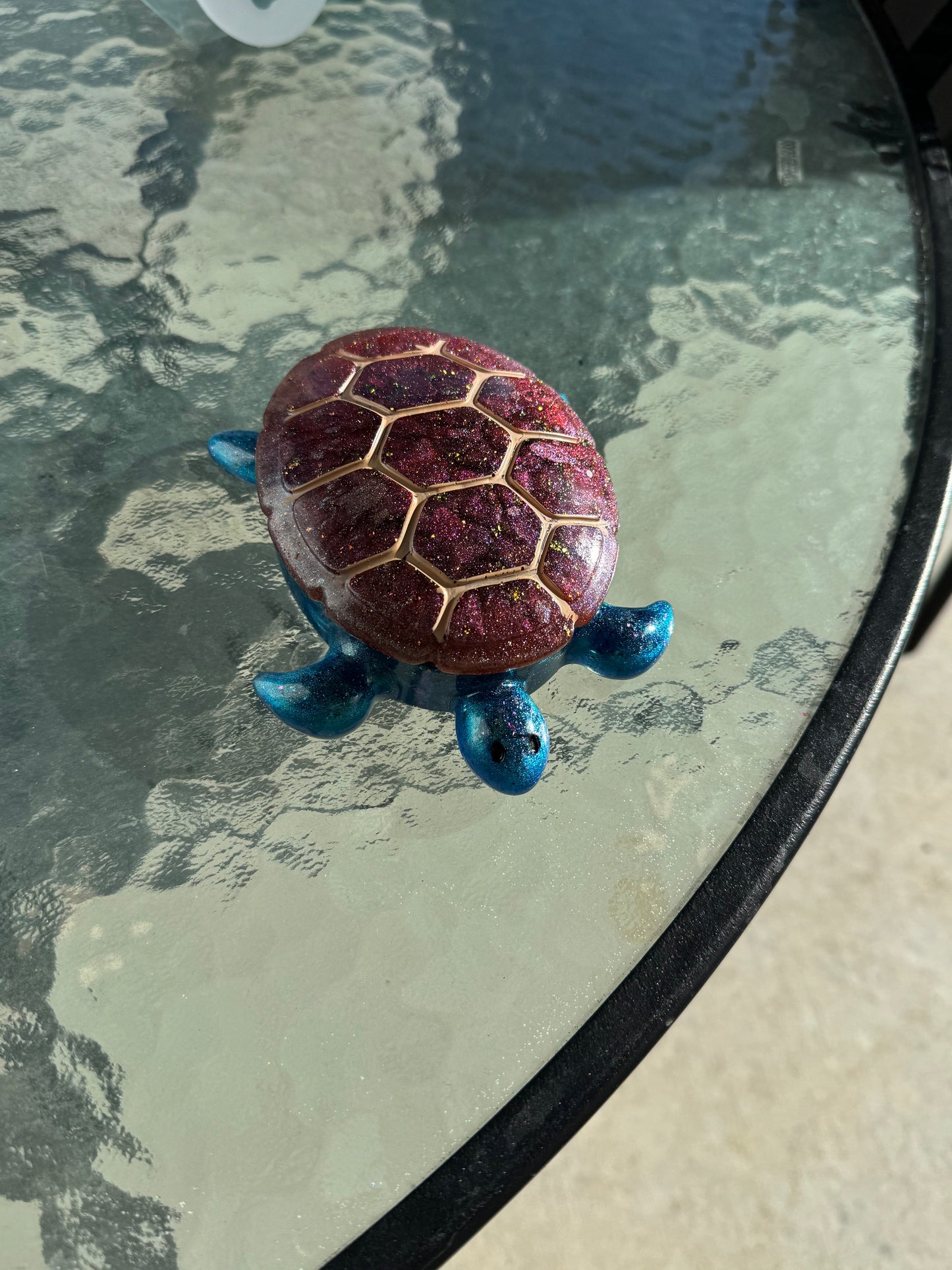 🐢 Handmade Resin Turtle Trinket Dish