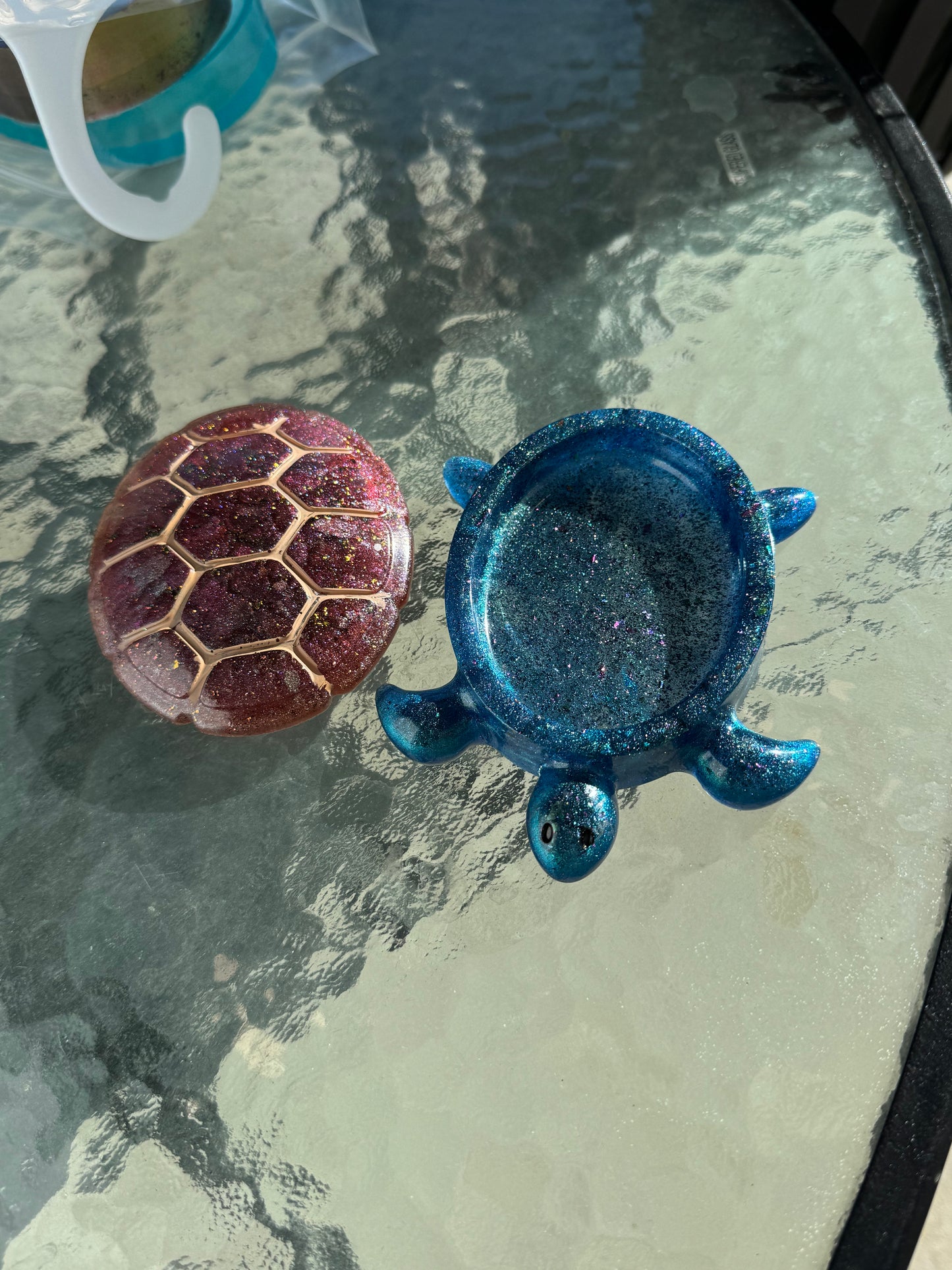 🐢 Handmade Resin Turtle Trinket Dish