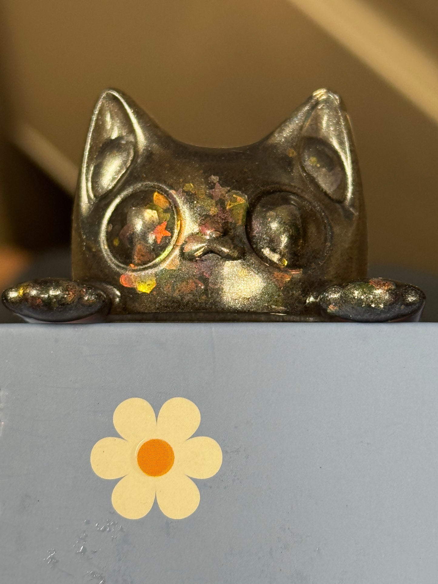 Peek-a-Boo Book Buddies | Handmade Resin Animal Bookmarks | Owl, Cat or Axolotl